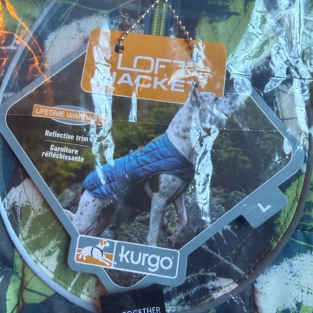 Kurgo Loft Jacket for Dogs - Vibrant Blue and Green